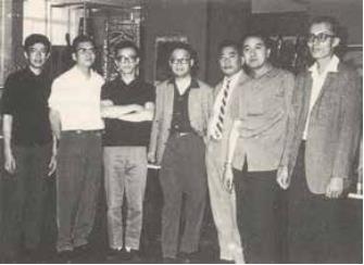 香港中元画会部分成员合影于1964年