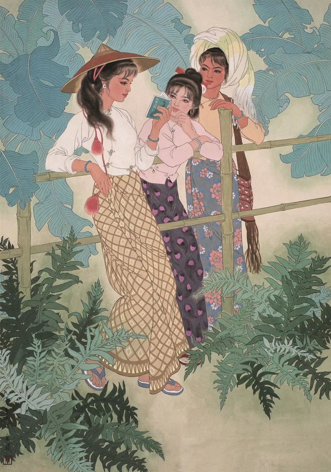 蒋采苹  人物  80×56cm  20世纪80年代  中国画