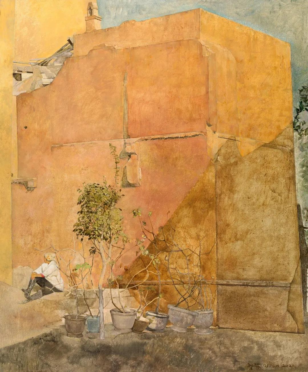 邱琳 暖阳 布面油画 61×51cm 2020 年