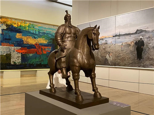 曾成钢 霍去病青铜 40cm ×85cm ×110cm   2019年
