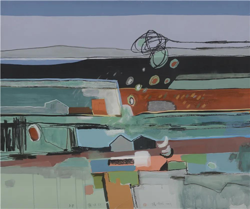 杨越 绿水青山系列之雍凉行 120cm×140cm 2020年