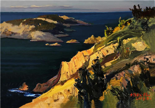 杨松林 夕阳照桑榆 120cm×200cm 2019年