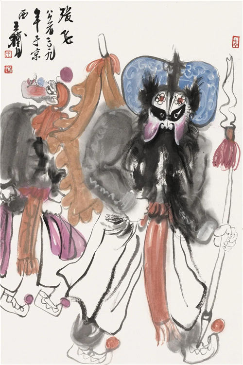 张飞  68cm×45cm  2019年