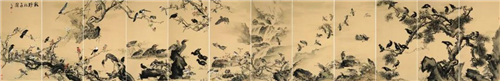 陈鹏 溪野珍禽图 1800cmx11800cm 纸本彩墨 2018年