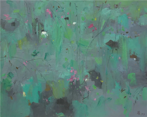 吴冠中 春 油画 73cm×91cm 1999年