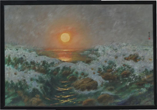 颜文樑 祖国颂 油画 55cm×82cm 1982年